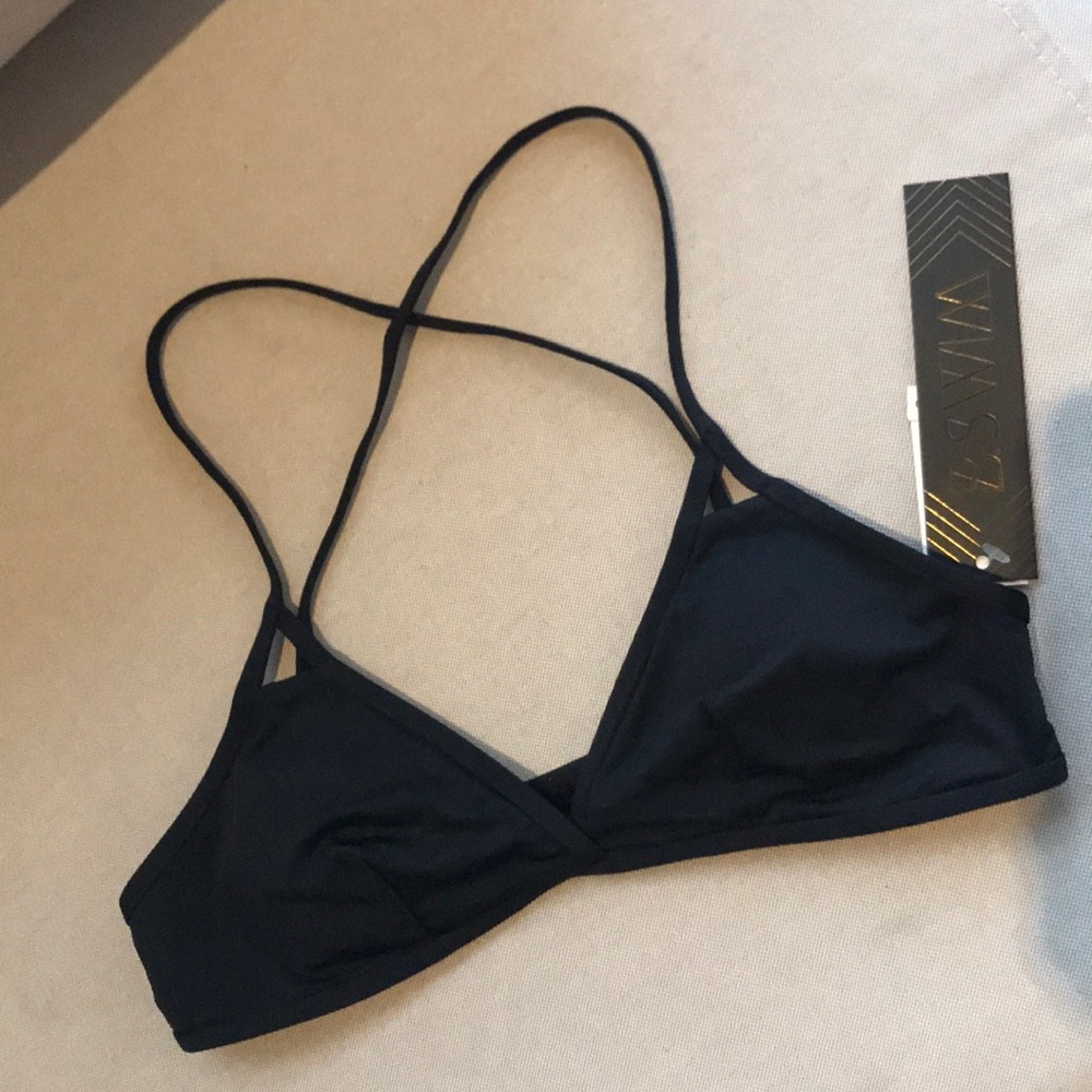 Black bswim top